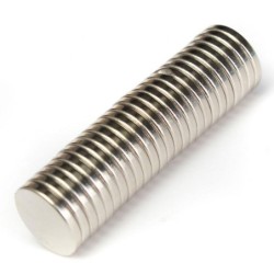 N52 - ímã de neodímio - disco redondo super forte - 12mm * 2mm - 25 peças