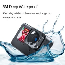 Lente de liga de alumínio - lente ultra larga de 155 graus - à prova d'água - para GoPro Hero 9 10 11 Black