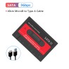 UTHAI T46 - gabinete externo para disco rígido - SATA 5 Gbps 2,5 polegadas - micro B para USB 3.0 - cabo tipo A