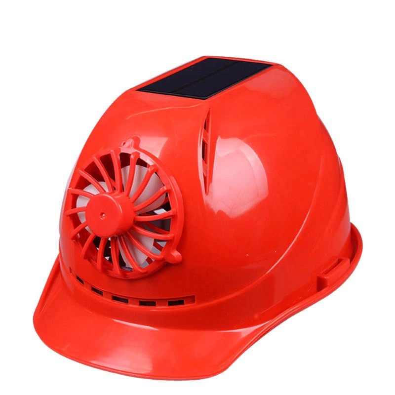 Capacete de segurança movido a energia solar - com ventilador - construção / trabalho duro - segurança no trabalho