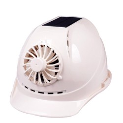 Capacete de segurança movido a energia solar - com ventilador - construção / trabalho duro - segurança no trabalho