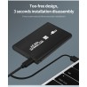 TISHRIC - case SSD / HDD - gabinete externo - SATA de 2,5 polegadas para USB 3.0 / USB 2.0