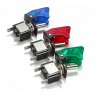 12V 20A - interruptor basculante LED SPST - com tampa