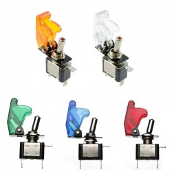 12V 20A - interruptor basculante LED SPST - com tampa