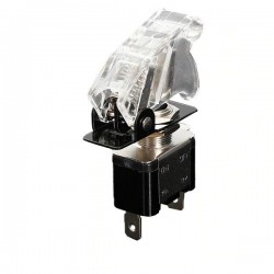 12V 20A - interruptor basculante LED SPST - com tampa
