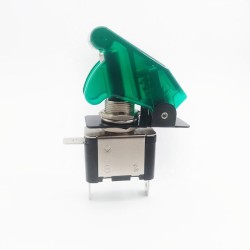 12V 20A - interruptor basculante LED SPST - com tampa