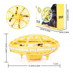 Mini drone UFO - sensor infravermelho de mão - brinquedo elétrico voador