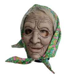 Halloween full face mask - scary hooded grannyMasks