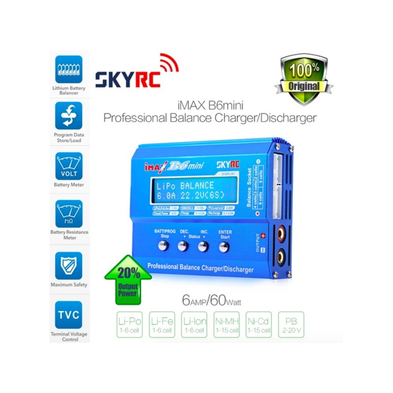 SKYRC Imax B6 Mini 60W Battery Balance Charger DischargerRC Toys