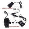 Lâmpada dianteira dupla para bicicleta - à prova d'água - USB - 8000LM - 2 X T6 LED