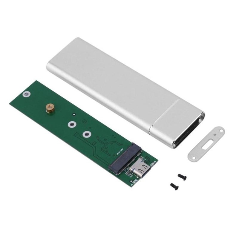 USB 3.1 tipo C - chave M.2 B - caixa SSD NGFF SATA - gabinete de disco externo - 10 Gbps