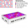 Luz de cultivo de plantas LED - LED de chip duplo - painel - 600W