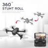 HJ78 Mini - WiFi - FPV - câmera dupla 4K HD - dobrável - RC Drone Quadcopter - RTF