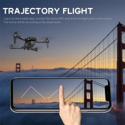 HJ78 Mini - WiFi - FPV - câmera dupla 4K HD - dobrável - RC Drone Quadcopter - RTF