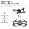 HJ78 Mini - WiFi - FPV - câmera dupla 4K HD - dobrável - RC Drone Quadcopter - RTF