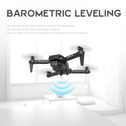 HJ78 Mini - WiFi - FPV - câmera dupla 4K HD - dobrável - RC Drone Quadcopter - RTF
