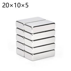 N35 - ímã de neodímio - bloco retangular - 25 * 10 * 5mm