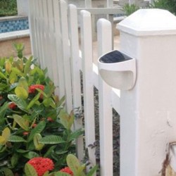 Lâmpada de parede de jardim movida a energia solar - à prova d'água - 6 LED