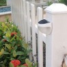 Lâmpada de parede de jardim movida a energia solar - à prova d'água - 6 LED
