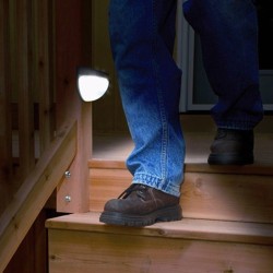 Lâmpada de parede de jardim movida a energia solar - à prova d'água - 6 LED