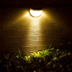 Lâmpada de parede de jardim movida a energia solar - à prova d'água - 6 LED