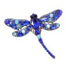 broche de libélula de cristal