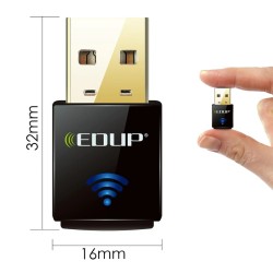 EDUP - 300Mbps - wireless nano USB 2.0 - network card - WiFi receiverNetwork