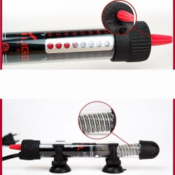 Aquarium water heater - with thermometer - adjustable - 25W - 50W - 100W - 200W - 300WAquarium