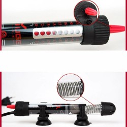 Aquarium water heater - with thermometer - adjustable - 25W - 50W - 100W - 200W - 300WAquarium
