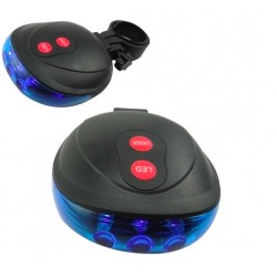 Luz laser de bicicleta - lâmpada LED traseira - à prova d'água