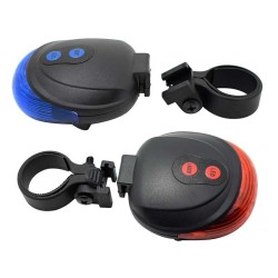Luz laser de bicicleta - lâmpada LED traseira - à prova d'água