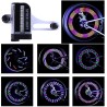 Luz de raio de bicicleta colorida - 32 LED - 30 padrões