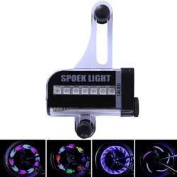 Luz de raio de bicicleta colorida - 32 LED - 30 padrões