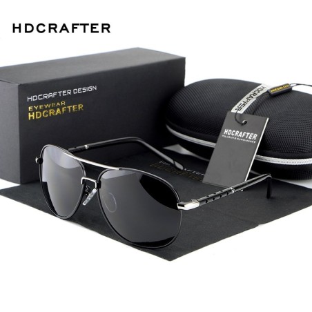 HDCRAFTER - Óculos de sol oversized vintage - polarizados - UV400