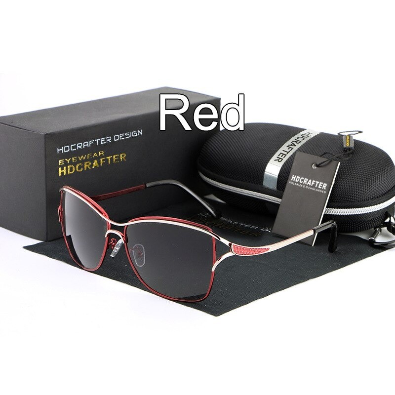 HDCRAFTER - Óculos de sol cat eye vintage - polarizados - UV400