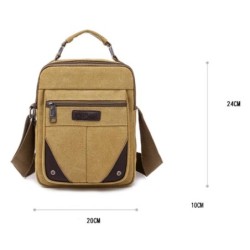 Bolsa pequena de ombro em lona