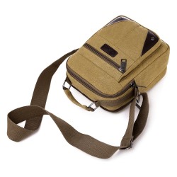 Bolsa pequena de ombro em lona