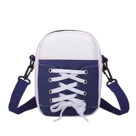 Bolsa pequena de lona de ombro - formato de sapato