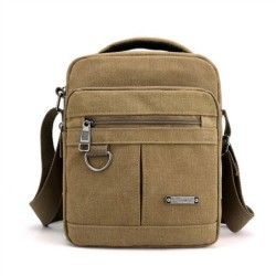 bolsa de ombro de lona clássica