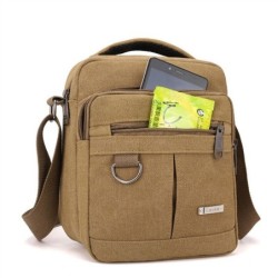 bolsa de ombro de lona clássica