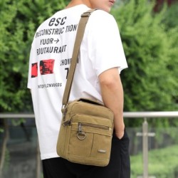 bolsa de ombro de lona clássica