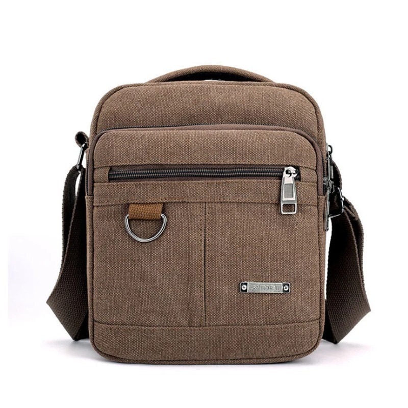 bolsa de ombro de lona clássica