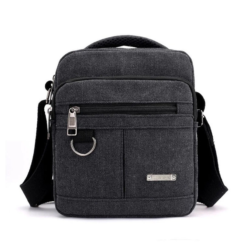 bolsa de ombro de lona clássica