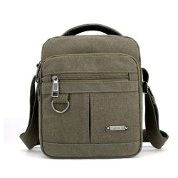 bolsa de ombro de lona clássica