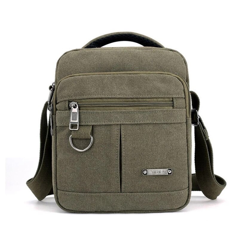 bolsa de ombro de lona clássica