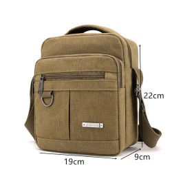 bolsa de ombro de lona clássica
