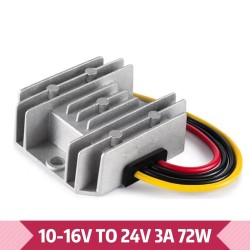 Fonte de alimentação - conversor boost - regulador de tensão - transformador - 10V-16V a 24V