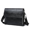 Elegant shoulder bag - leather - wideBags