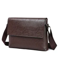Bolsa de ombro elegante - couro - larga