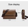 Elegant shoulder bag - leather - wideBags